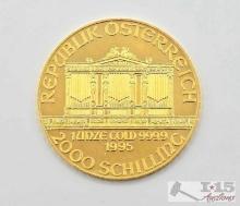 (1995) 2000 Schilling Vienna Philharmonic .999 Fine Gold Coin