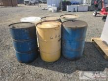 (6) 55 Gallon Oil Drums