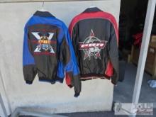 (2) Profession Bull Riders Leather Jackets