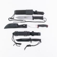 3 Fixed Blade Knives