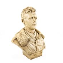 Vintage Charles Lindbergh Bust Statue-With DFC