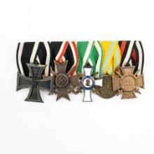 WWI WWII German Medal Mount-Iron Cross-Saxon