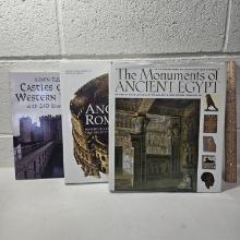 Lot of 3 Books, Ancient Rome, Ancient Egypt, Castles