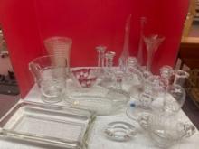 Crystal clear Ruby and Crystal glass bowl and more crystal glass items bowl picture, vase,