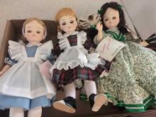 3 Madame Alexander dolls