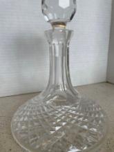 Waterford Alana crystal decanter and bowl, Waterford compote