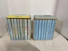 Two sets of little house on the Prairie books