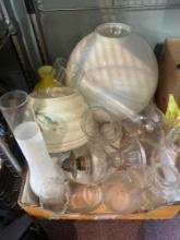 large lot of glass globes