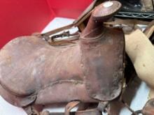 vintage leather horse saddles