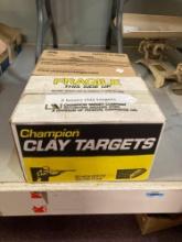 Two boxes of clay targets