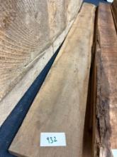 2 x 10 rough sawn live edge oak board 8 ft long