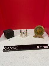 Dansk Crown candleholder and box