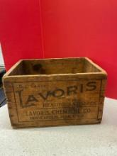 Vintage Lavoris Mouthwash wooden box