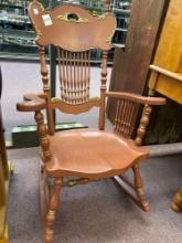 solid wood or Nate painted rocker chair