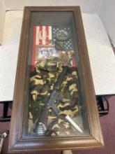 US Army memorabilia case