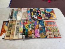 21 comic books including Archie, Batman, marvel, Dennis the Menace