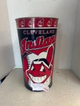 Cleveland Indians chief wahoo MLB 1996 waste basket