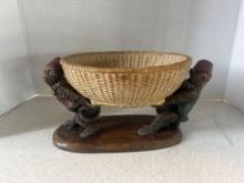 monkey bowl 14 inches wide