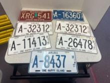 7 Aruba license plates 1 Missouri plate