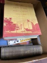 Box of books include books on Pink Floyd, Scottish Rite