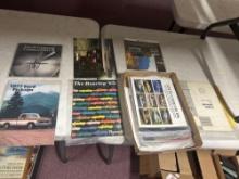 vintage car magazines, and booklets