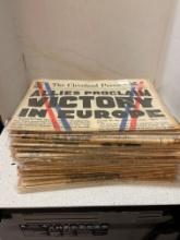 50 historic newspapers, mostly Cleveland and Philadelphia