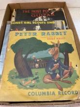 Music children?s records Peter rabbit Girl Scout songs