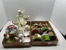 Fairies and king of elves, light up house and fairy garden pieces new