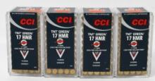 200 Rounds of CCI .17 HMR TNT Green Ammunition