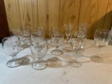 Set of 8 Stem Wine Glasses / Set of 4 Stem Glasses/ 1 Stem Glass