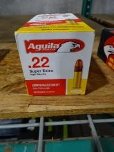 AGUILA .22 LR SUPER EXTRA HIGH VELOCITY 40GR CPB 500 RDS