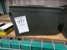 AMMO CAN W/PARTIAL TO ALMOST FULL BOXES OF AMMUNITION