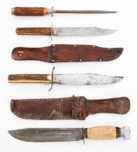 CIVILIAN STAG HORN FIXED BLADE KNIVES