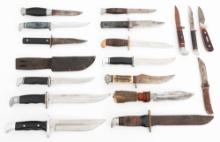 HUNTING & UTILITY KNIVES - KABAR, WESTERN, BUCK