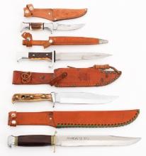 STAG HORN FIXED BLADE KNIVES