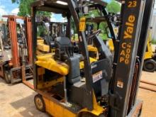 2010 Yale 5,000 LB. Capacity Electric Forklift, Model ERC050, S/N A968N02628H, 36 V, 3-Stage Mast,