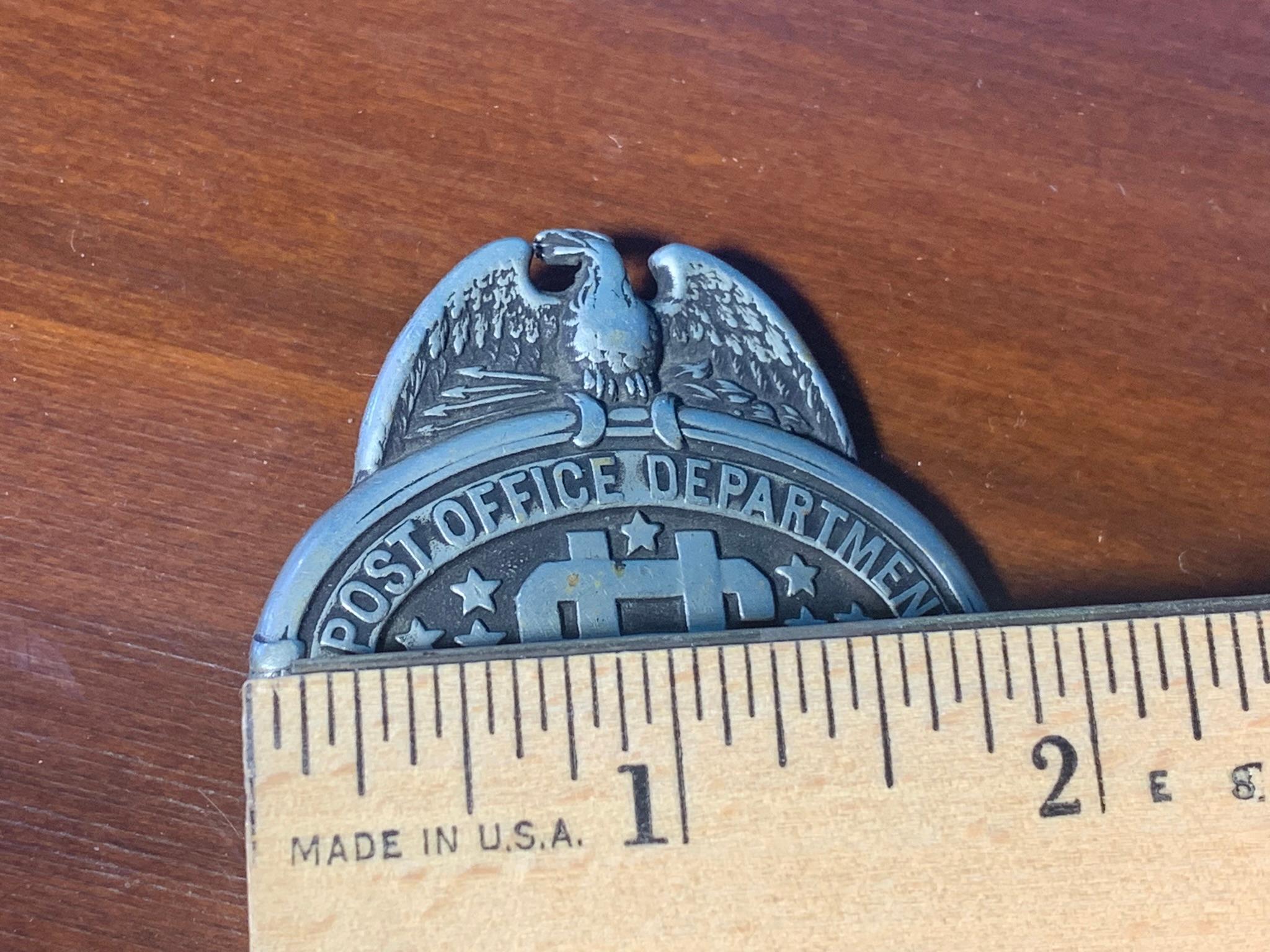 US Postal Service Badge from the 1900s