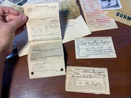 WWII Service Records and Memorabilia
