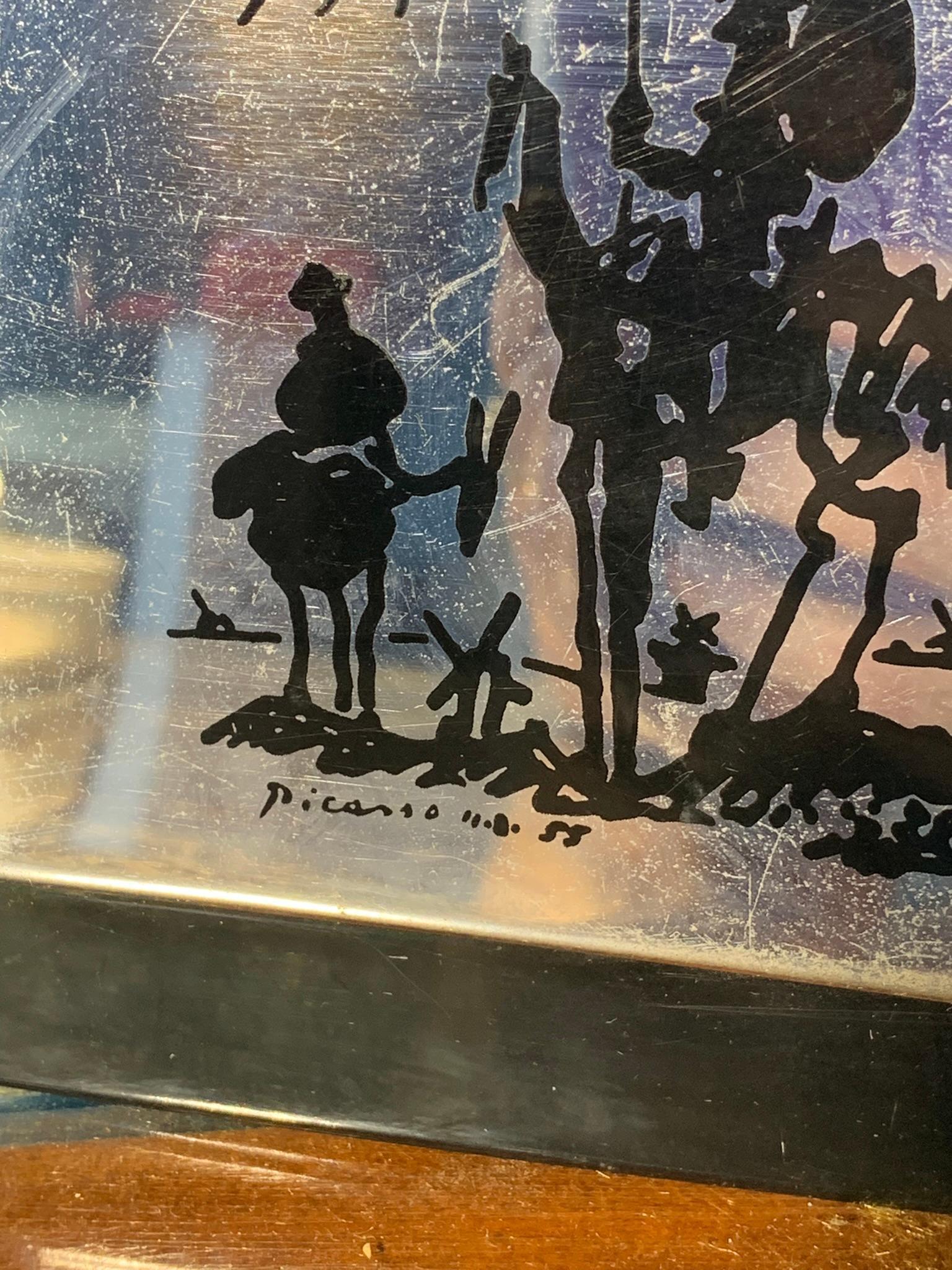 Pablo Picasso Don Quixote Tin Wall Plaque