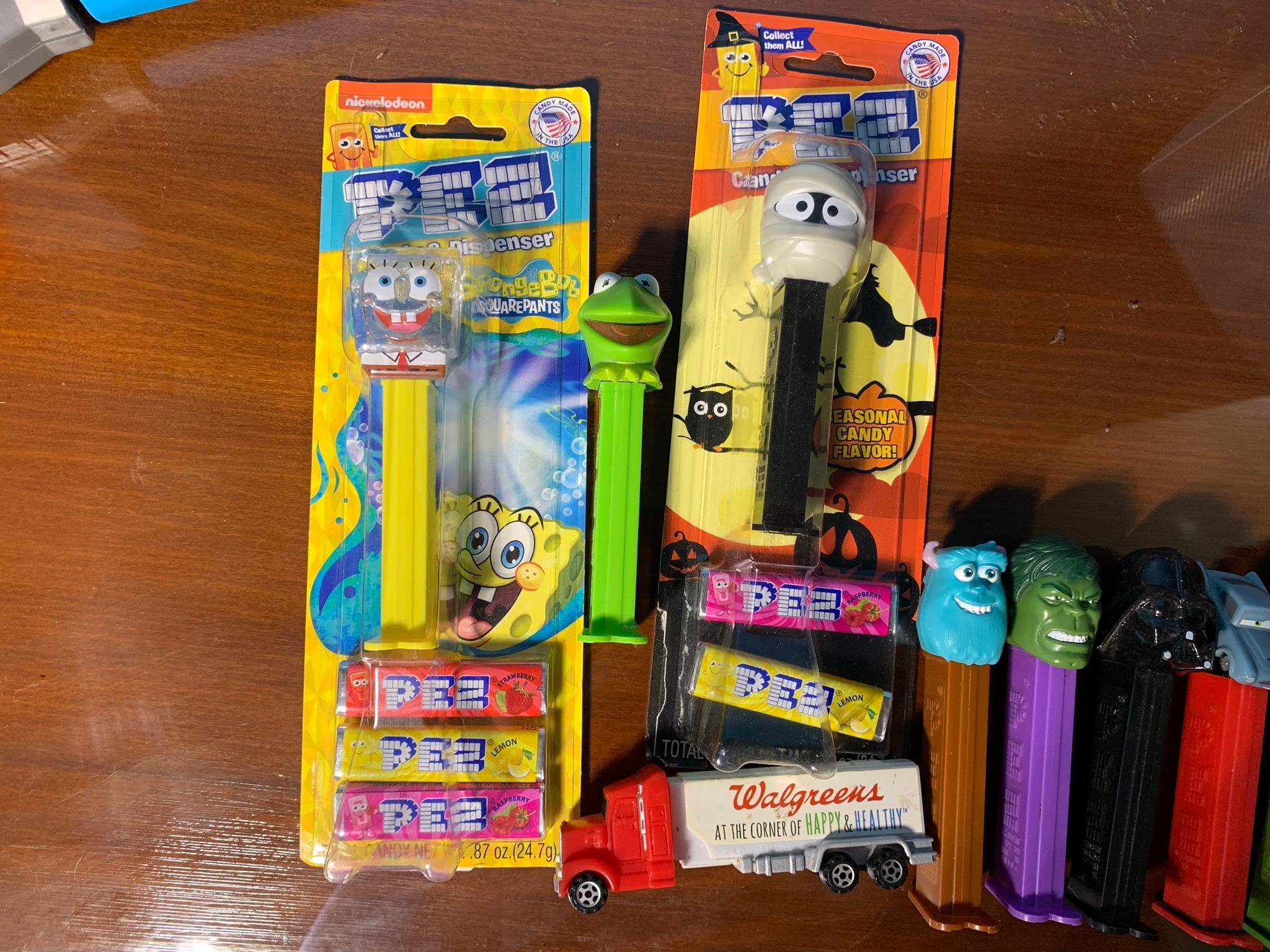 Pez Dispensers, Collectible Buttons, Toys & More