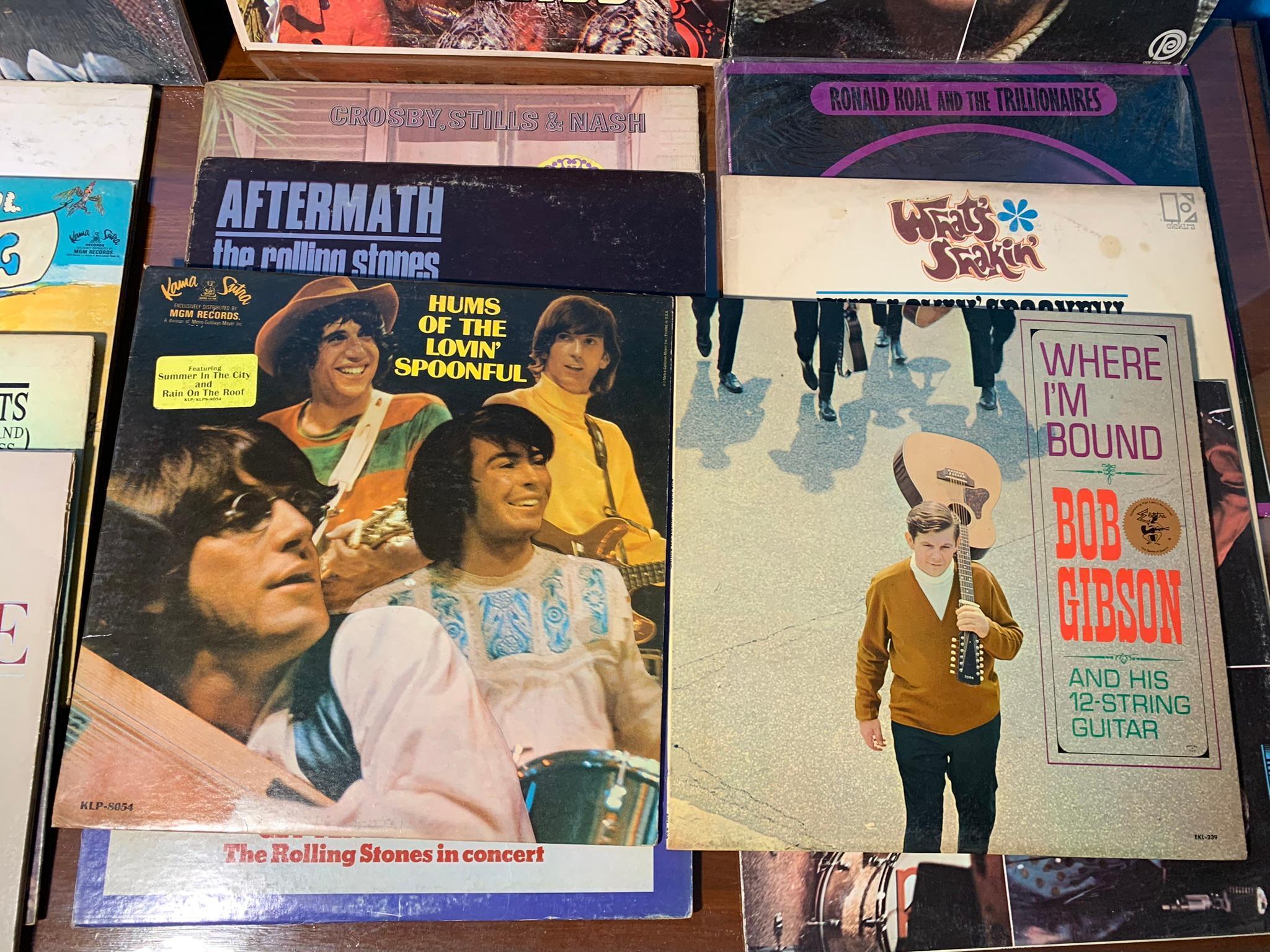 Group of 15 Records - Bob Gibson, The Lovin Spoonful, Spirit, Pink Floyd & More