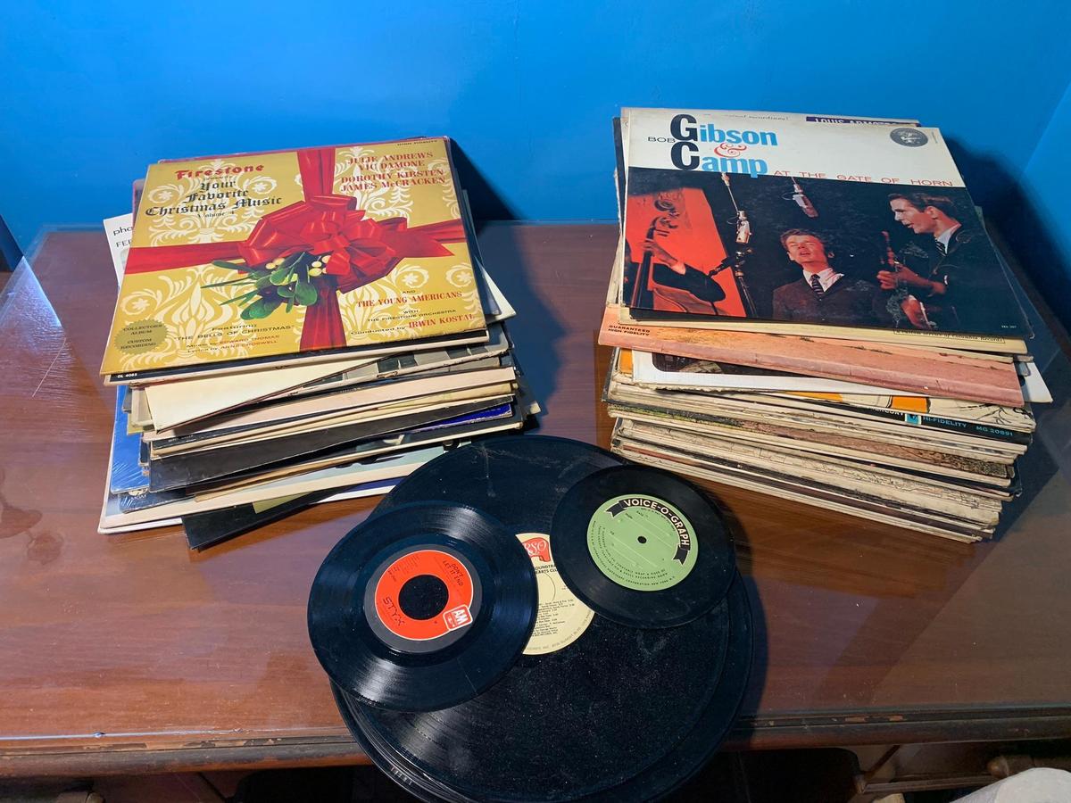 Large Group of Vinyl Records