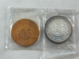 Two Unusual West Virginia Statehood Medals including Silver