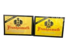 Two Frankenmuth Beer Cardboard Advertising Signs