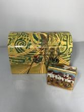 Group of Two Decorated Wood Boxes