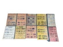 Lot of 1950's Movie Theater Advertising Cards.