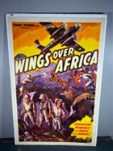1930's 'Wings Over Africa' One-Sheet Movie Poster.