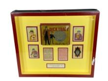 A Framed Vintage Dick Tracy Card Game