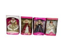 Four Vintage Barbies In Boxes