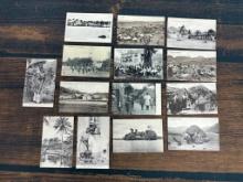 A Group of 14 Mixed Location Cabo Verde, Cubato and Others Photo Postcards